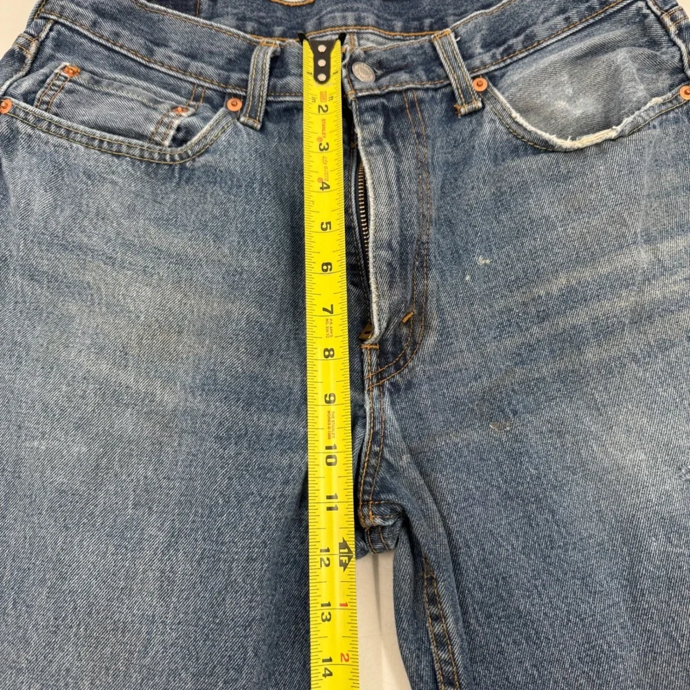 Levi's 550 Mens Jeans Medium Wash Button Fly‎ Straight Leg 33x34